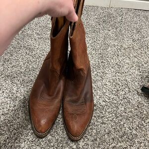 Eddie Bauer Tan Leather Cowboy Boots